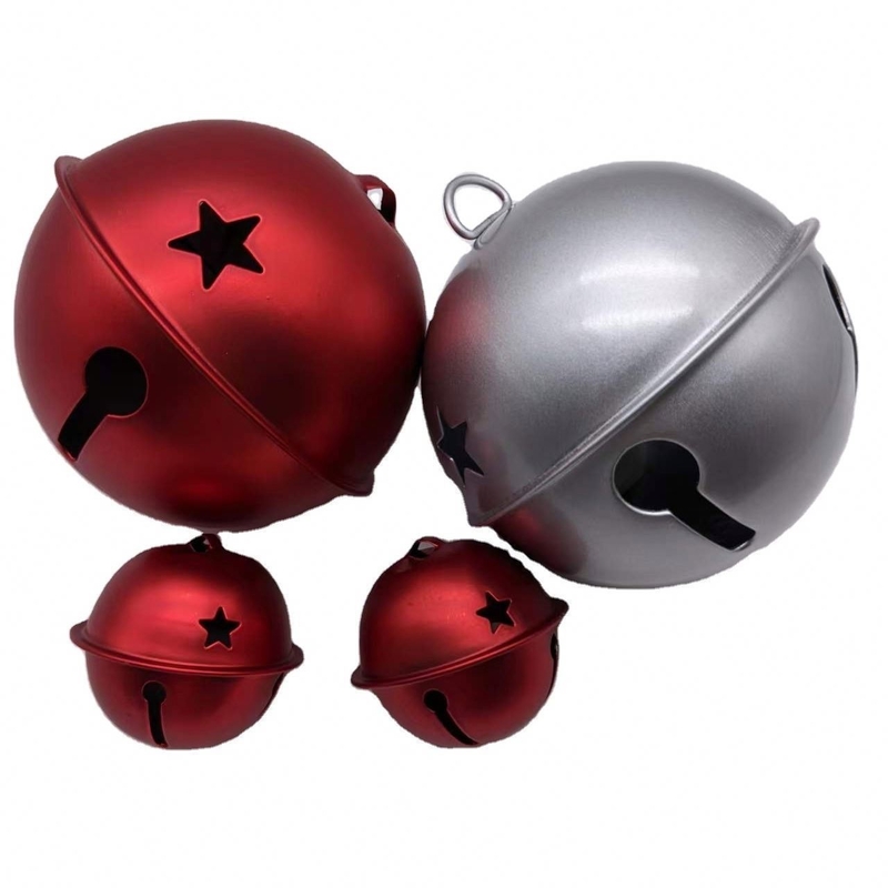 Decorazioni natalizie Pendentivi per animali da compagnia Colori di ferro metallo Jingle campane Ornamenti circolari